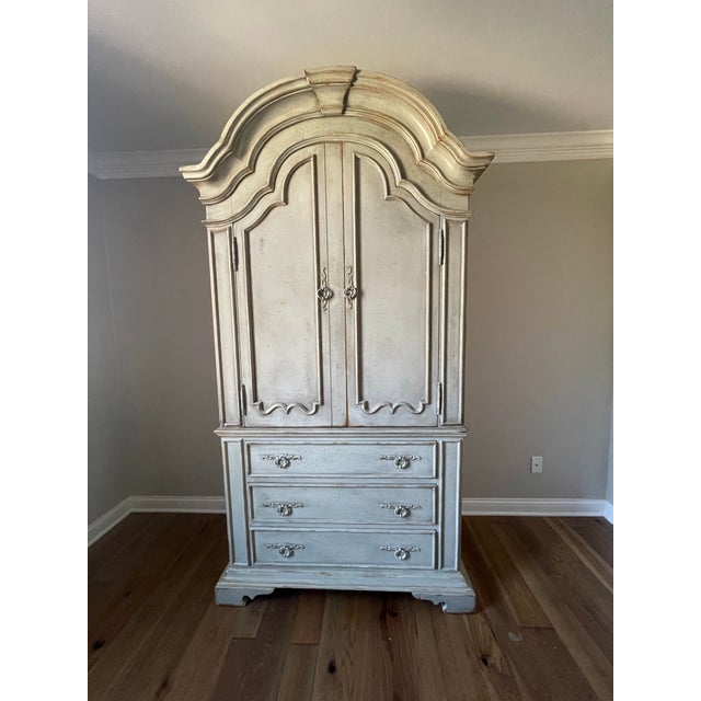 2010s Authentic Habersham European Country Media Armoire - 91.5" H For Sale - Image 5 of 7
