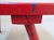 Red Red Painted Wooden Stool For Sale - Image 8 of 11