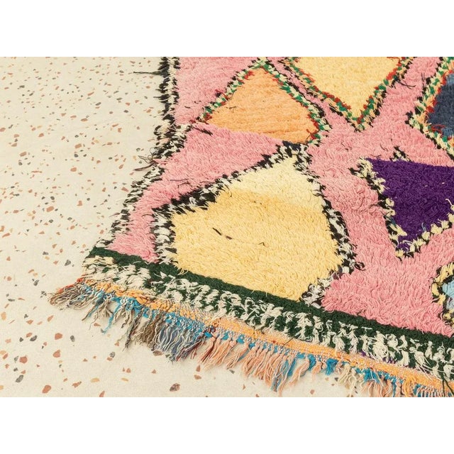 Textile Vintage Boujad Berber Rug For Sale - Image 7 of 9
