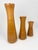 Mid-Century Modern Vintage MCM Set of 3 Turned Wood Tapered Candle Holders For Sale - Image 3 of 8