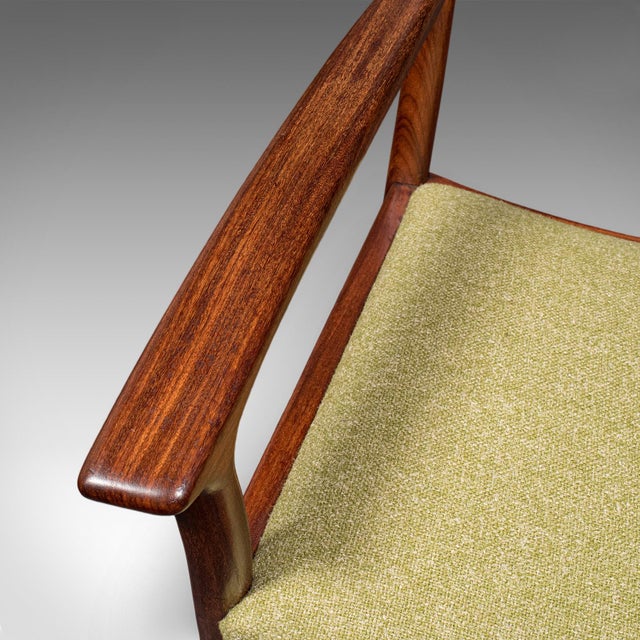 Brown Pair of Vintage Side Chairs, Scottish, Teak, Elbow Seat, Beithcraft, Mid Century For Sale - Image 8 of 12