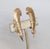 Mid-Century Modern Vintage Signed Napier Goldtone Feather Clip Earrings-2 Pieces For Sale - Image 3 of 8