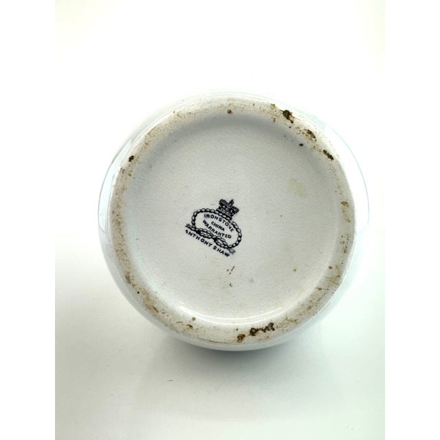 Antique English Ironstone Pitchers Set of 2 Wedgwood & Co and Anthony Shaw For Sale - Image 15 of 17