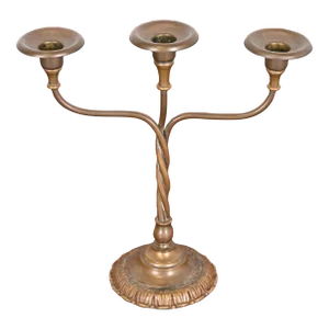 Tiffany Studios New York Bronze Three-Light Candelabrum, 1920s