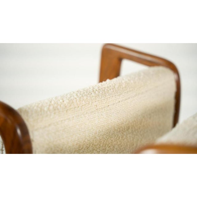 1950s Set of Mid-Century Modern Highback Amrchairs attributed to Orlando Orlandi, Italy, 1950s For Sale - Image 5 of 13