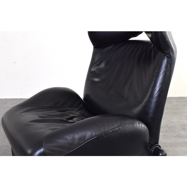 Wink Leather Chair by Toshiyuki Kita for Cassina, 1980s For Sale - Image 10 of 18