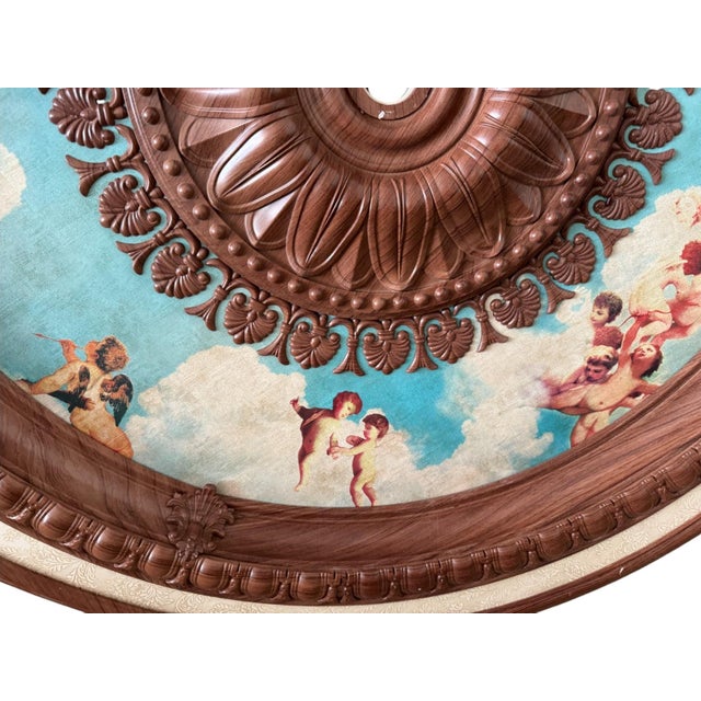 Renaissance Architectural Detail Ceiling Medallion For Sale - Image 3 of 6