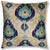 "Transform your living space with the vibrant elegance of this 20x20 inch silk velvet pillow. This piece features a...