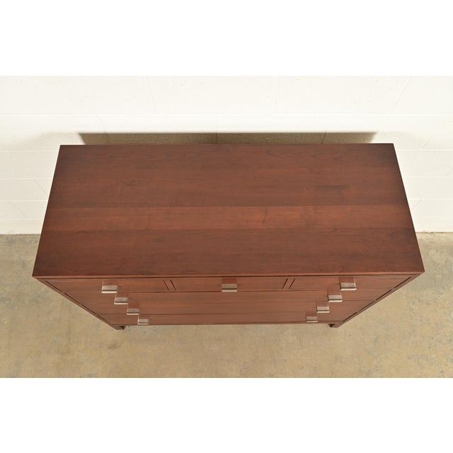 Stickley Modern Arts & Crafts Shaker Cherry Wood Six-Drawer Dresser or Chest of Drawers For Sale - Image 14 of 17