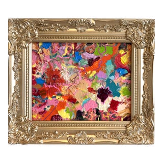 Serg Graff "Color Synapse" Abstract Painting Acrylic on Canvas Framed Art, Coa For Sale