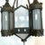 Vintage American Albert Sechrist Wrought Iron, Glass Eight-Light Pendant Lantern For Sale - Image 9 of 12