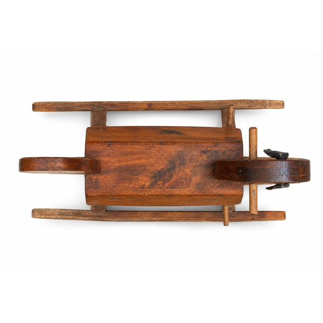 1970s Dawn ’Til Dusk Toys Vermont Handcrafted Folk Art Wooden Rocking Horse A wonderfully sculptural vintage wooden...