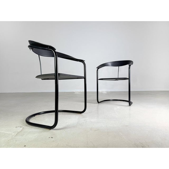 Set of Vintage Canasta Cantilever Chairs from Arrben, Italy, 1970s For Sale - Image 9 of 13