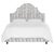 Classic curves wrapped in smooth upholstery, then accented with elegant ornamental nailheads, gives this Upholstered Bed...