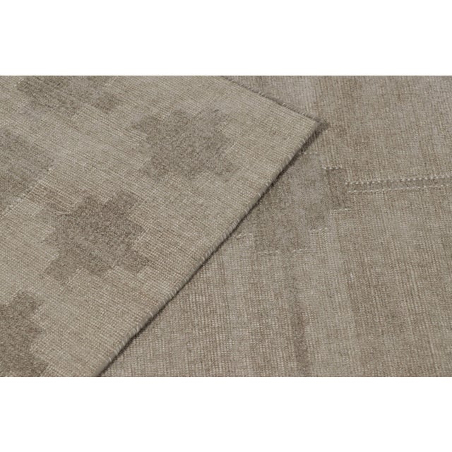 Textile Contemporary Oversized Geometric Cotton Dhurrie Rug by Rug & Kilim, India For Sale - Image 7 of 9