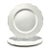 Dansk “Blanc” Set of 3 Porcelain Dinner Plates For Sale