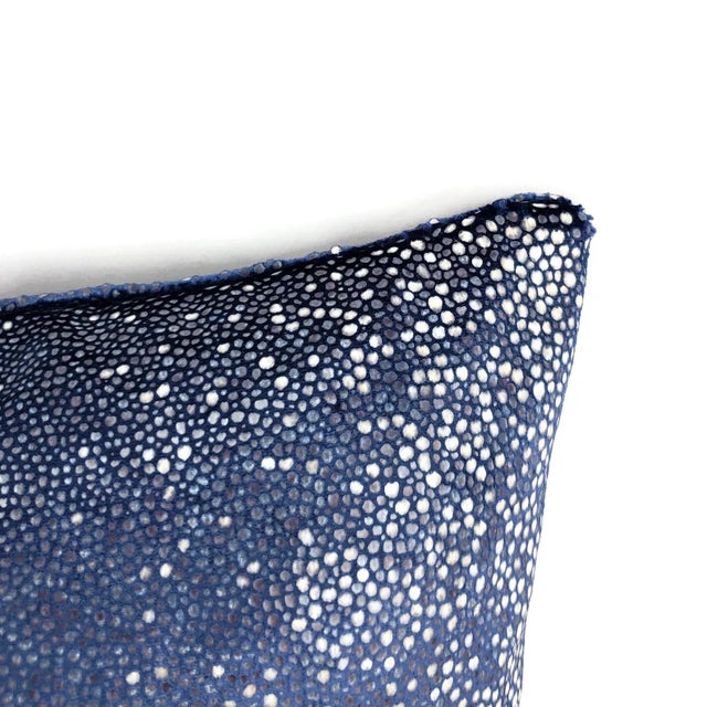 Traditional Kravet Couture Sombra in Indigo Lumbar Pillow Cover For Sale - Image 3 of 7