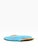 1960s Vintage MCM Georges Briard Large Blue & Purple Fruit Curved Glass Tray W/ Wood Handles For Sale - Image 5 of 10