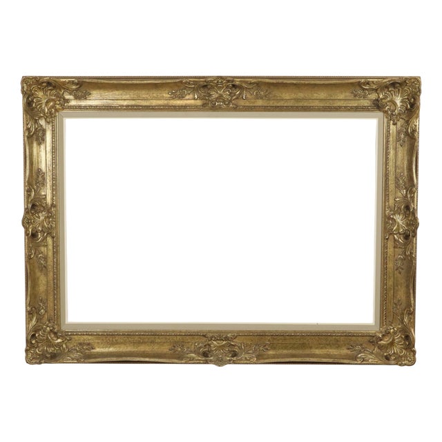 Large Baroque Gilded Frame, 1950s For Sale