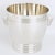 Rare French Art Deco Silver Plate Champagne Bucket by Desvignes, Paris, circa 1940s A striking example of mid-century...
