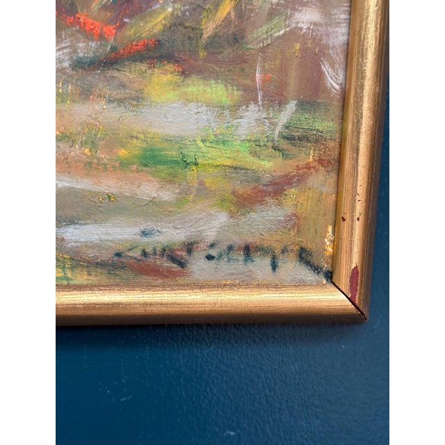Curt Selmer, Autumn Landscape, 1950s, Oil on Panel, Framed For Sale - Image 4 of 18
