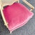 Pink Vintage French Provincial Pink Velvet and Cain Back Chairs - A Pair For Sale - Image 8 of 11