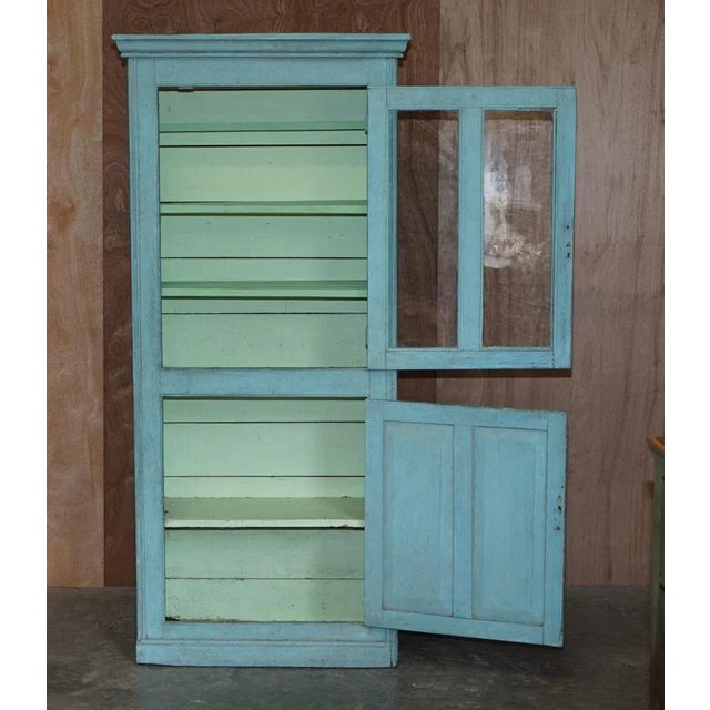 Hand Painted Pine Kitchen Pot Cupboard, 1860s For Sale - Image 14 of 18
