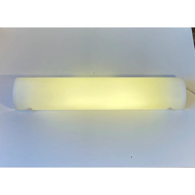 Minimalist White Bathroom Wall Sconce by Friis & Moltke for Lampas, 1980s For Sale - Image 11 of 11