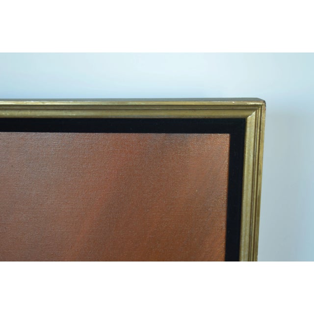 Red Signed Large Abstract Oil on Canvas With Relief by Preston. Usa, 21st Century For Sale - Image 8 of 10