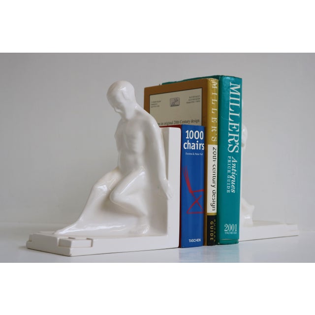 Vintage Dutch Art Deco Bookends by Godefridus Boonenkamp, 1925, Set of 2 For Sale - Image 3 of 12