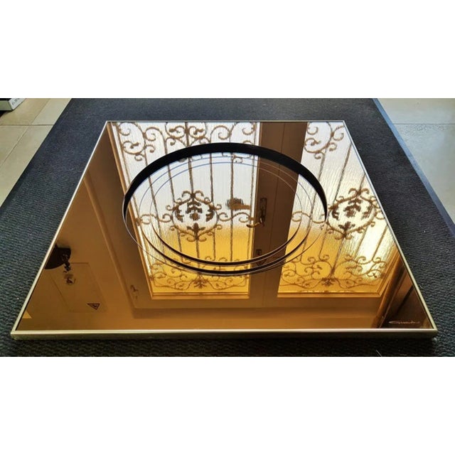 Italian Bronze Mirror by Giannoli, 1960s For Sale - Image 14 of 18