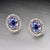 2010s Diamond Sapphire Earrings 14k Gold 3.24 TCW Certified For Sale - Image 5 of 18