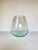Contemporary Vintage Hand-Blown Pale Turquoise Glass Vase, Tapered Form For Sale - Image 3 of 9