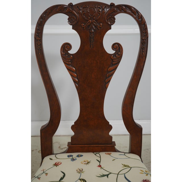 Set of 6 Baker Georgian Walnut Dining Room Chairs For Sale In Philadelphia - Image 6 of 18