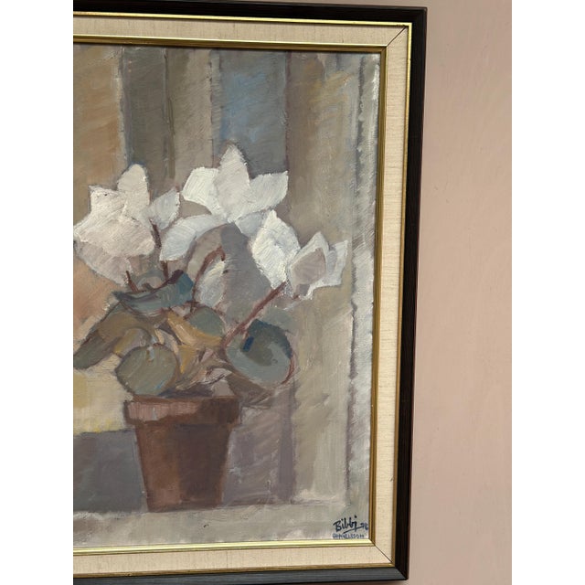 Billi Danielsson, Flowers in Pot, 1978, Oil on Canvas, Framed For Sale - Image 7 of 18