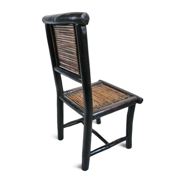 Wood Vintage Pair of Bamboo Chairs For Sale - Image 7 of 9