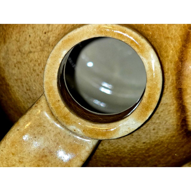 ​Vintage Rodney Leftwich Signed Nc Folk Art Pottery Stoneware Face Jug For Sale In Pittsburgh - Image 6 of 11