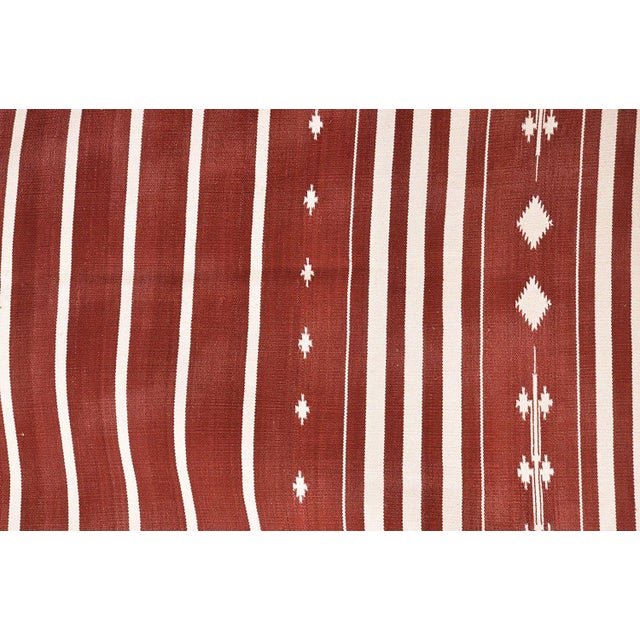 Casa Cosima Dahlia Rug, 9x12, Brick Red & White For Sale - Image 4 of 5