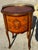 1940’s Louis XV Marquetry Drum Style Nightstand For Sale - Image 9 of 11