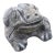 Vintage Aged Concrete Frog Garden Ornament For Sale