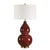 Kenneth Ludwig Chicago Gourd Burgundy Table Lamp For Sale - Image 4 of 6