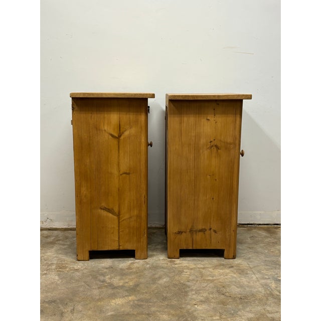 Antique European Pine Nightstands For Sale - Image 9 of 11