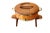 Brown Brass Model 1310ch Pot with Lid and Teak Stand by Jens Quistgaard for Dansk Design, 1950s, Set of 3 For Sale - Image 8 of 9