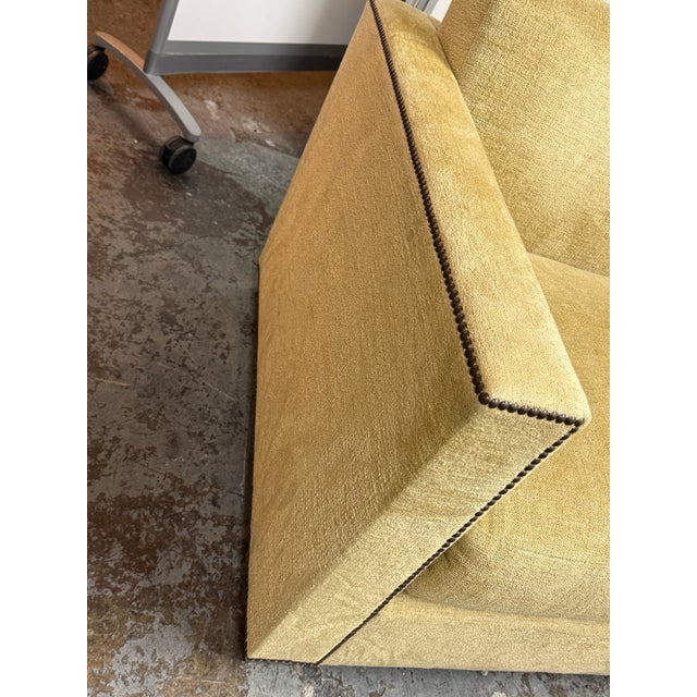 Yellow Baker Furniture Manhattan Sofa For Sale - Image 8 of 12