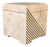 Vintage Casa Bique Tessellated Stone and Brass Box For Sale