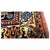 Antique Persian Tabriz Pahlavi Wool 11x17 Orange, Blue & Green Handmade Area Rug #9902606 For Sale In Houston - Image 6 of 13