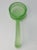 Art Deco Satin Uranium Glass Mayonnaise Spoon For Sale - Image 4 of 7