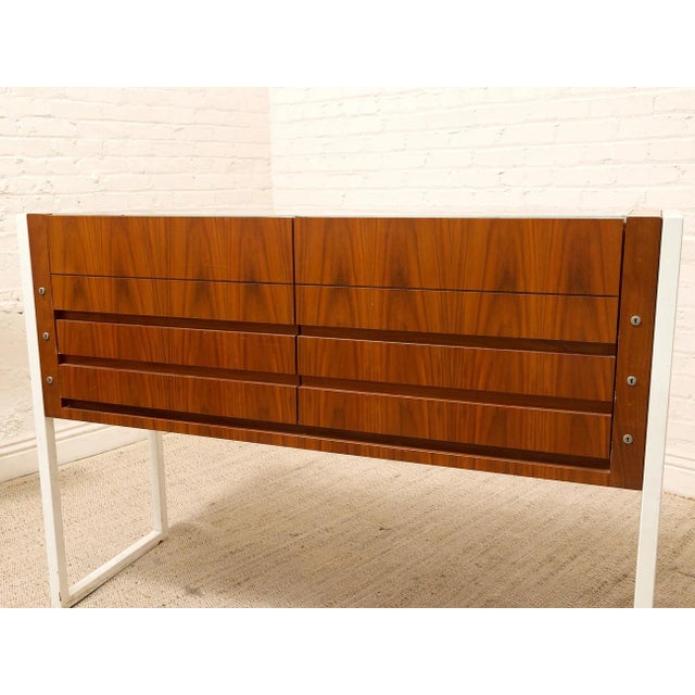Mid-Century Modern Mid 20th Century Danish Modern Wood & Glass Jewelry Display Case For Sale - Image 3 of 12