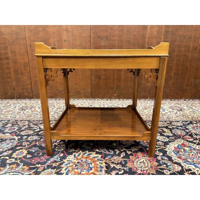 Italian Side Table in Burl For Sale - Image 5 of 9