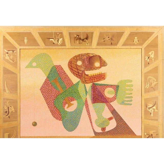 Leo Guida, Surrealist Composition, Oil on Canvas, 1970s For Sale - Image 6 of 8